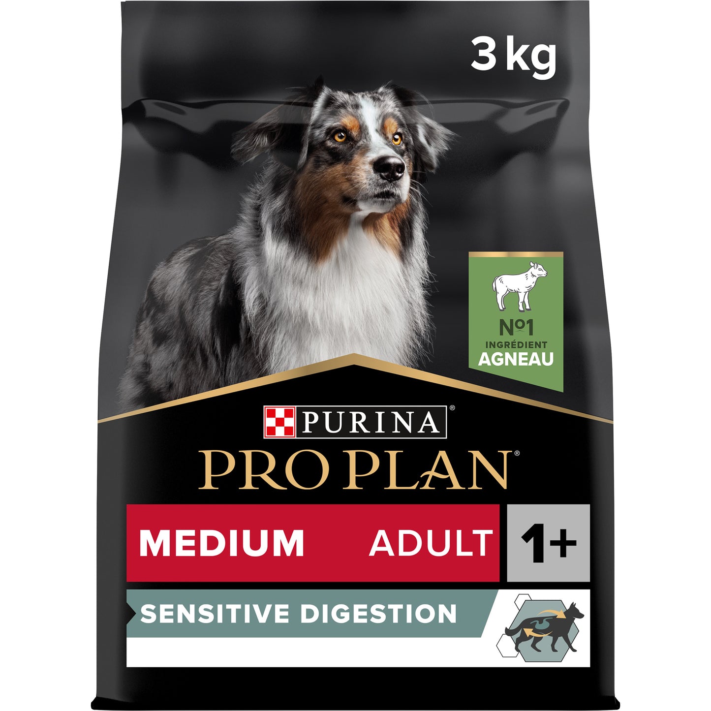 Purina Pro Plan Sensitive Digestion Medium Adult, Dry Dog food with Lamb