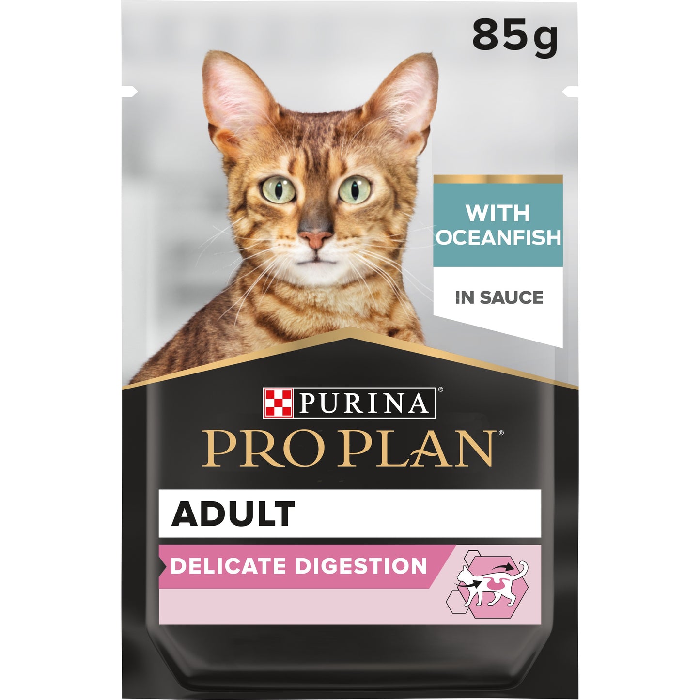 Purina Pro Plan Delicate Wet Cat Food, Oceanfish in Gravy, Multipack