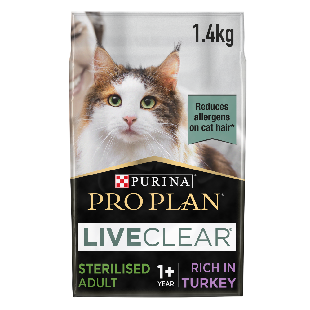 Purina Pro Plan LiveClear  Adult, Allergen Reducing Dry Cat Food with Turkey