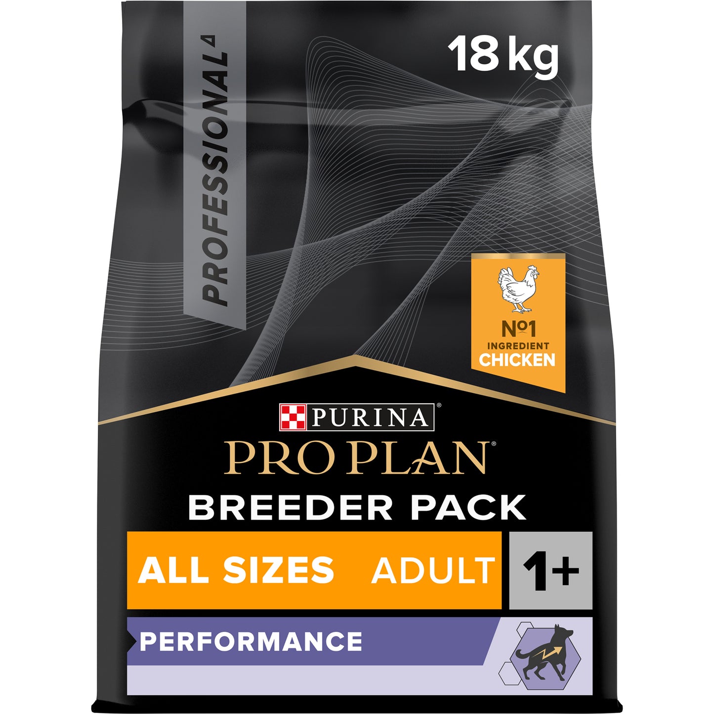 Purina Pro Plan Performance Adult, Dry Dog food with Chicken, 18 kg