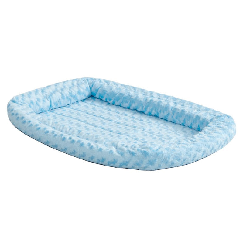 Quiet Time Powder Blue Fashion Double Bolster Bed