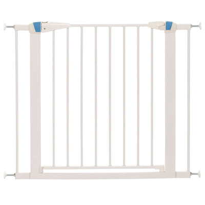 White Glow in the Dark Steel Pet Gate