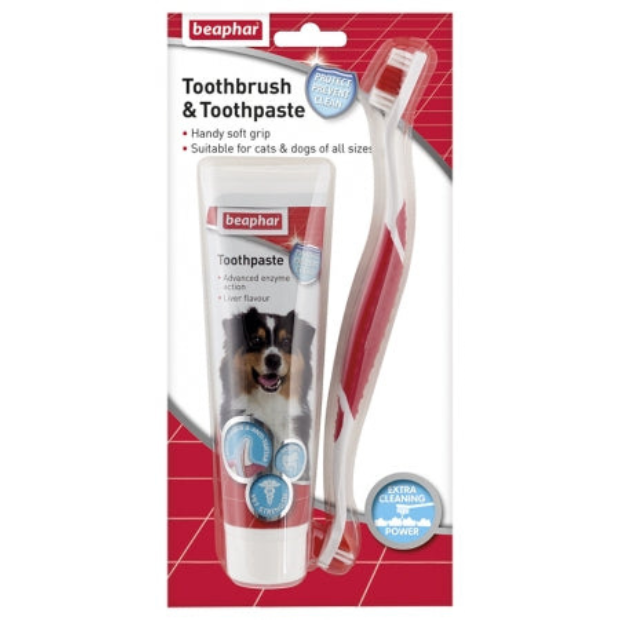 Beaphar Toothbrush & Toothpaste - Combipack