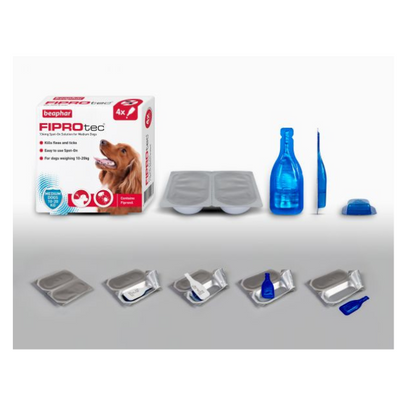 Beaphar Fiprotec for Medium Dog - 4 Pipettes