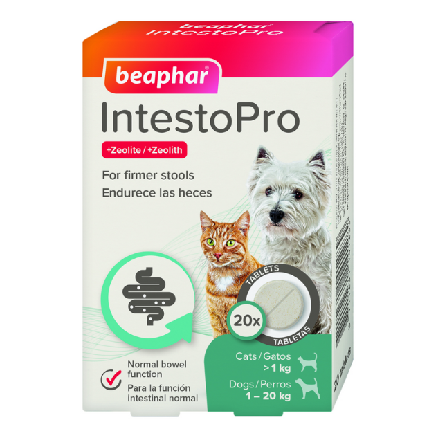 Beaphar IntestoPro Anti Diarrhea Tablet Small Dog & Cat 20 tab