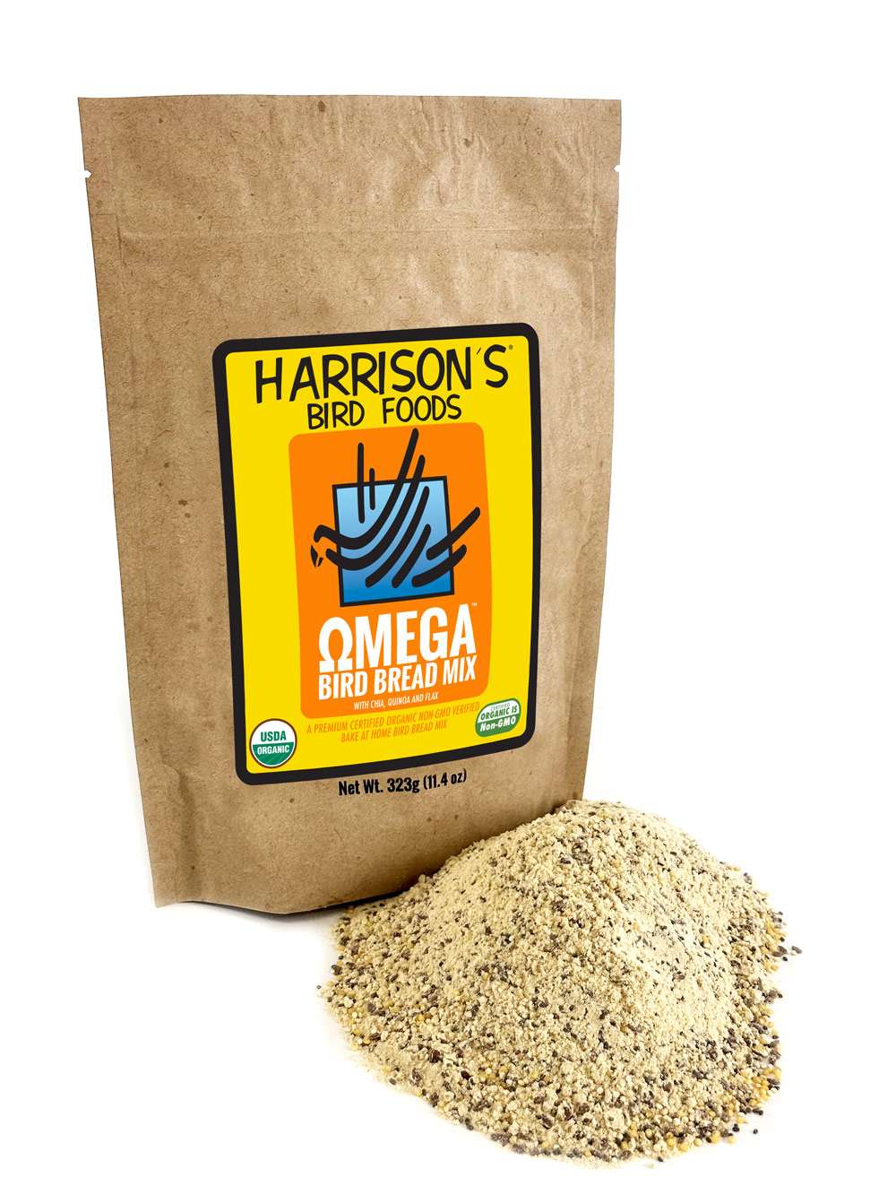 Harissons Bird Bread Mix - Omega - 323g