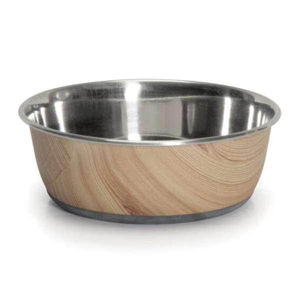 Camon “Durapet Selecta Cubic Printing” Steel Bowl- 1760Ml