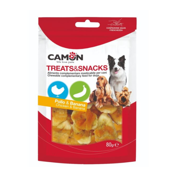 Camon Chicken & Banana Bits (80Gr)