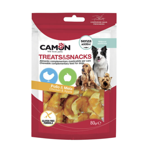 Camon Chicken & Apple Bits (80Gr)