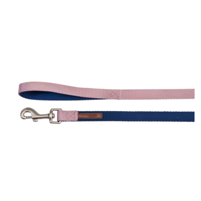 Camon Dog Leash-Double Premium Blue/Pink 20X1200Mm