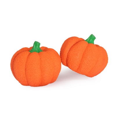 Camon Dog Toy-Orange Latex Pumpkins with Squeaker