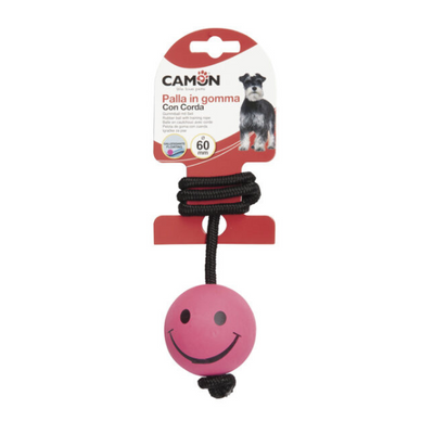 Camon Floating Soft Rubber Ball with Rope “Smile”