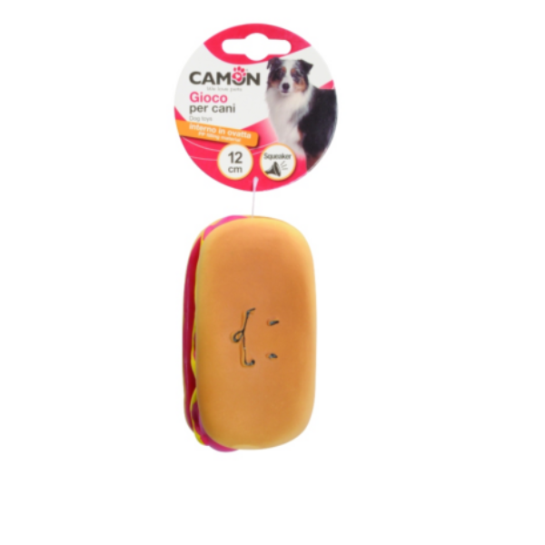 Camon Latex Sandwich with Pp Filling Material and Squeaker Dog Toy