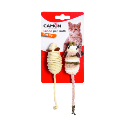 Camon Mice – Fabric & Sisal (2P)