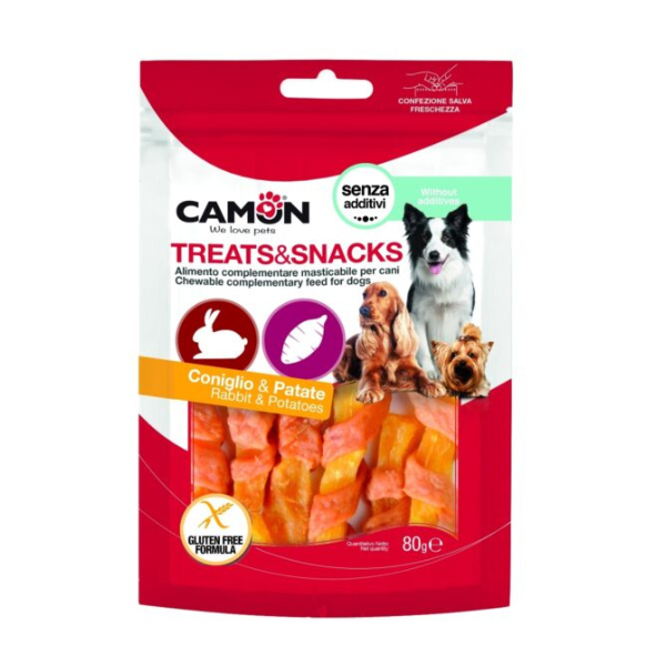 Camon Rabbit and Sweet Potato Strips (80Gr)