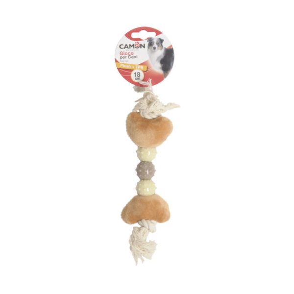 Camon Plush+Tpr Cotton Rope-18Cm Small