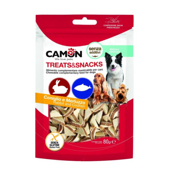 Camon Triangular Rabbit and Codfish Bites  (80G)