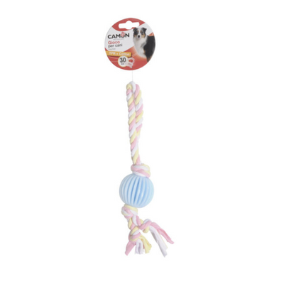 Camon Tpr Ball with Fabric Rope-30Cm