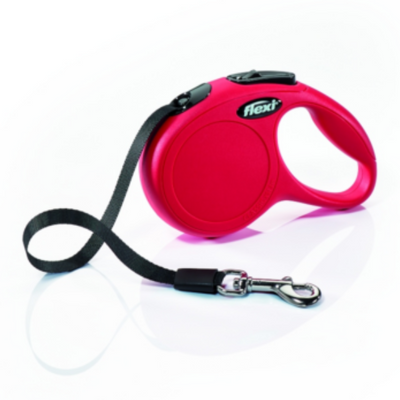 Camon “New Classic” Red Flexi Tape Leash-Small-5Mt