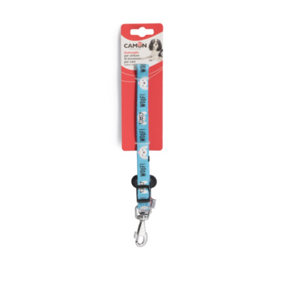 Camon Adjustable Car Safety Leash In Printed Polyester- 15Mm