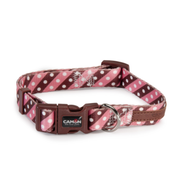 Camon Adjust.Collar-Twill Dot Pink- (15X300~400Mm)