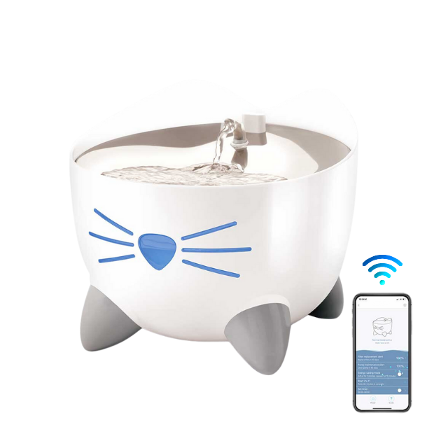 Catit PIXI Smart Fountain with Stainless Steel Top 2L White