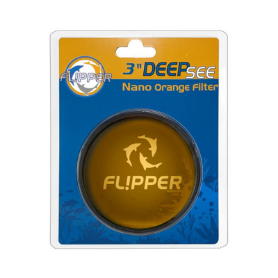 Flipper Deepsee Magnetically Mounted Magnified Aquarium Viewer Nano 3″ (76mm) Orange Filter Lens