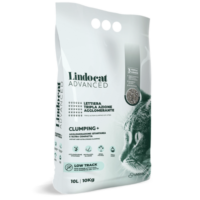 Natural Bentonite Lindocat Advanced Clumping + Low Track 10 L - Fragrance Free