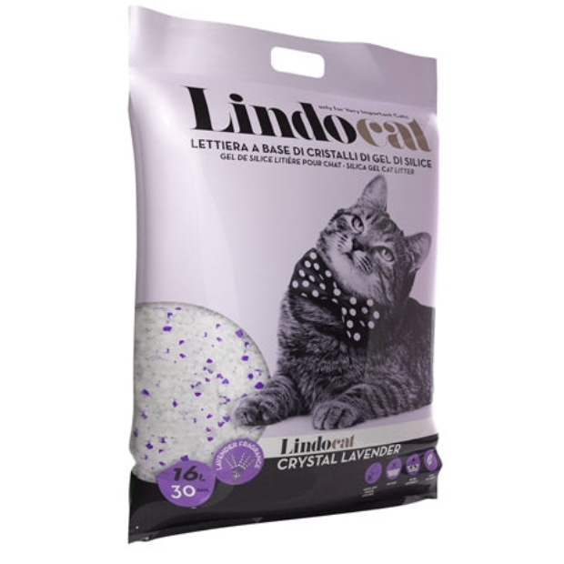 LindoCat Crystal Lavender Scent - silicagel - 16 L