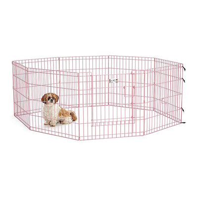 Exercise Pen with Full Max Lock Door Pink