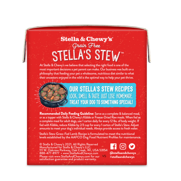 Stella & Chewy's Stew - Grass-Fed Lamb Recipe