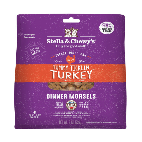 Stella & Chewy's Cat FD Tummy Ticklin Turkey - 3.5 oz