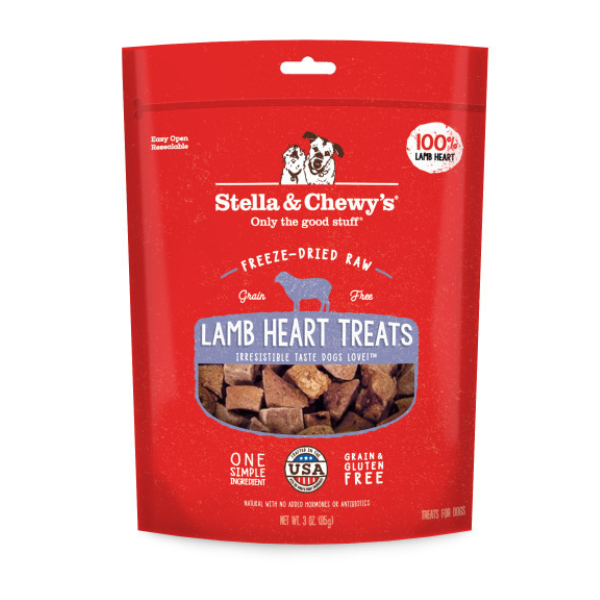 Stella & Chewy's Lamb Heart Treats - 3 oz