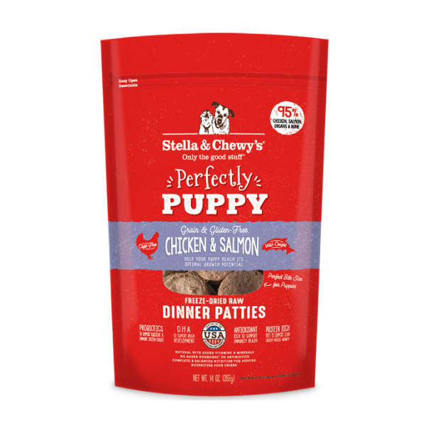 Stella & Chewy's Dog FD Perfectly Puppy Chicken & Salmon Patties - 14oz