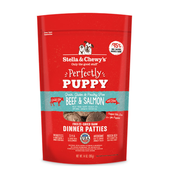 Stella & Chewy's Dog FD Perfectly Puppy Beef & Salmon Patties - 14oz