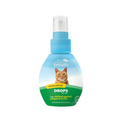 TropiClean Fresh Breath Oral Care Drops for Cats - 2.2oz