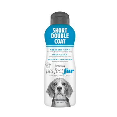 Tropiclean Perfect Fur Short Double Coat Shampoo for Dogs