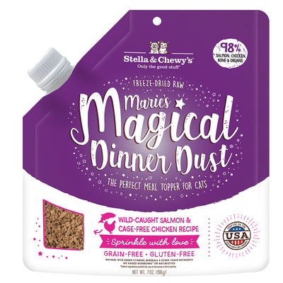 Stella & Chewy's Marie's Magical Dinner Dust Cat Wild Caught Salmon and Cage Free Chicken Recipe - 7 oz