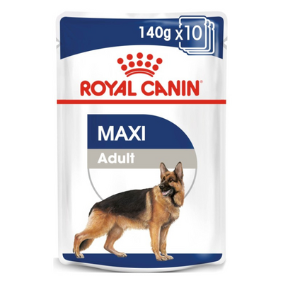 Royal Canin  Size Health Nutrition Maxi Adult (WET FOOD - Pouches) 10 x 140g