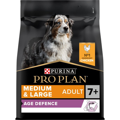 Purina Pro Plan Age Defence Medium and Large Senior 7+, Dry Dog food with Chicken