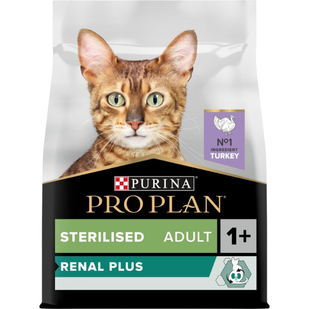 Purina Pro Plan  Adult Renal Plus Dry Cat Food with Turkey