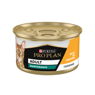 Purina Pro Plan Adult  Maintenance, Wet Cat Food, Terrine with Salmon and Tuna, 24 x 85g