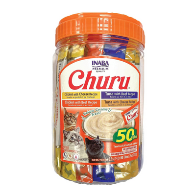 Inaba Churu Beef & Cheese Variety Jar 50PCS