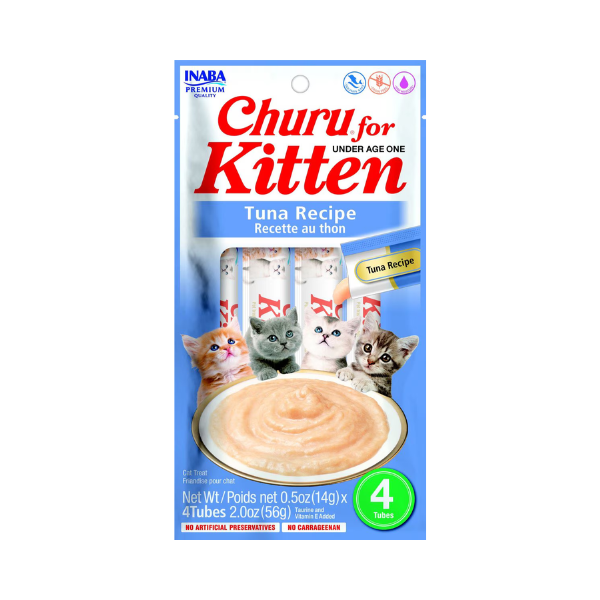 Inaba Churu Tuna Recipe for Kitten 4PCS/PK