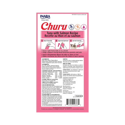 Inaba Churu Tuna with Salmon Recipe 4PCS/PK