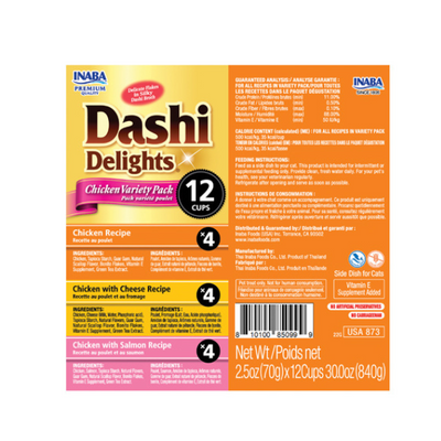 Inaba Dashi Delight Chicken Variety 12PCS/PK