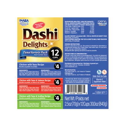 Inaba Dashi Delight Tuna Variety 12PCS/PK