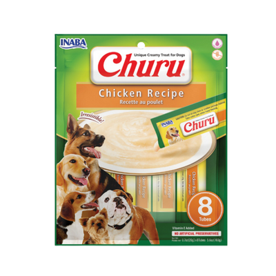 Inaba Dog Churu Chicken Recipe 8PCS/PK