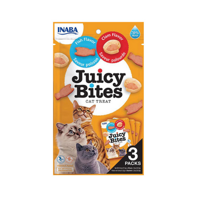 Inaba Juicy Bites Fish &amp; Clam Flavor 3PCS/PK