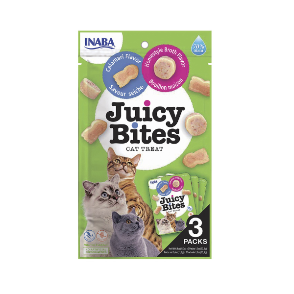 Inaba Juicy Bites Homestyle Broth & Calamari Flavor 3PCS/PK